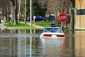 Flood Scene in Wadena, MN. Provided by Strong Insurance of Wadena